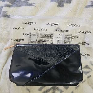 Lancome Blue Cosmetic Bag Compact and Stylish